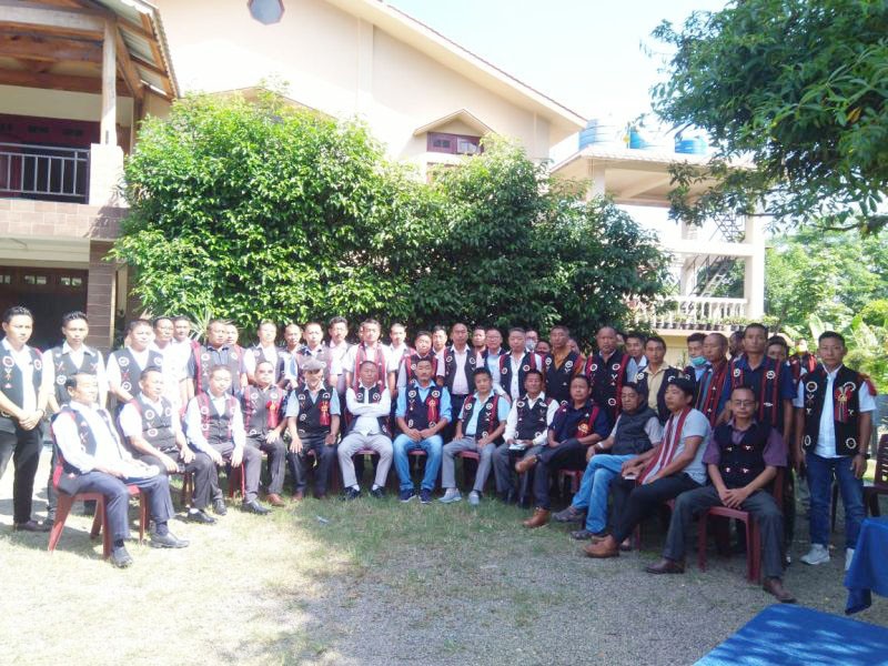 Functionaries, Civil and Naga Army of the NNC/FGN, Sumi Region during its meeting in Dimapur on October 30.